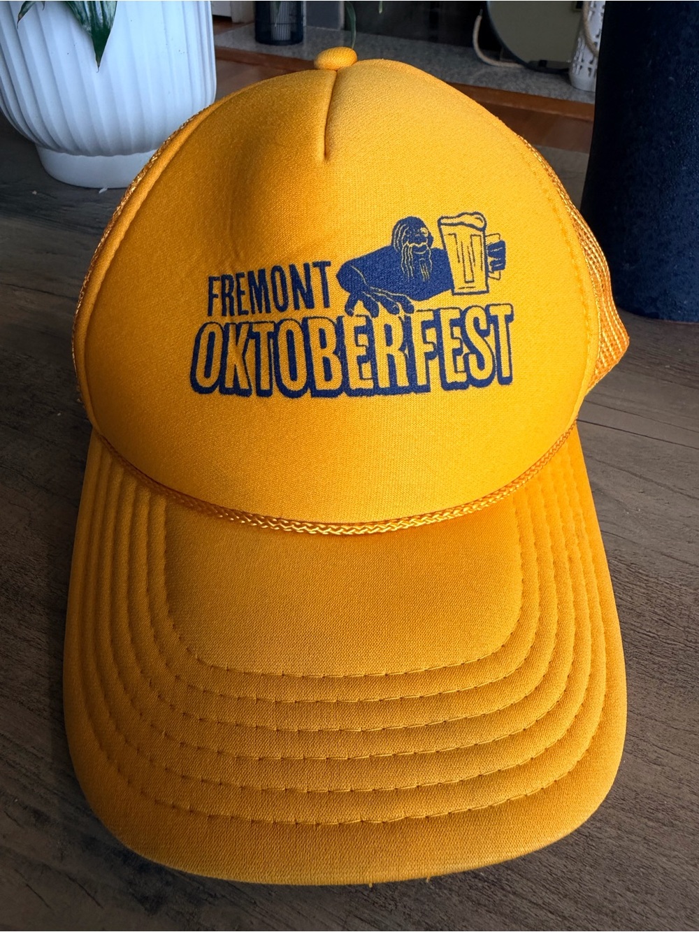 Fremont Oktoberfest Yellow Mesh Trucker Hat